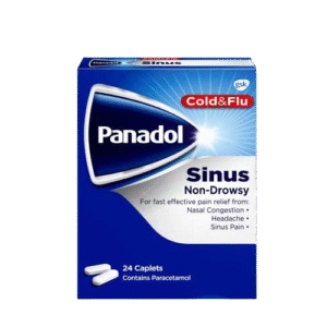 Panadol Sinus 24 capsules, effective relief for sinus pain and congestion